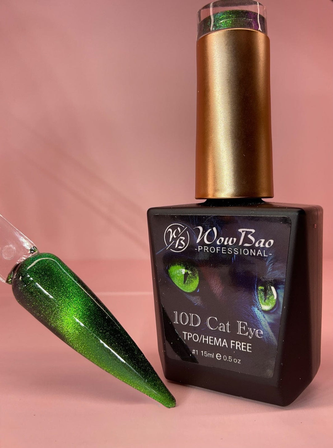 WowBao Nails 10D Cat Eye 01 - TPO / Hema-Free Gel Polish 15ml