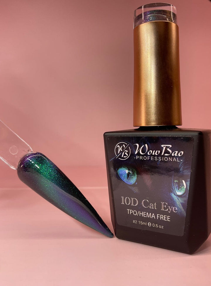 WowBao Nails 10D Cat Eye 02 - TPO / Hema-Free Gel Polish 15ml