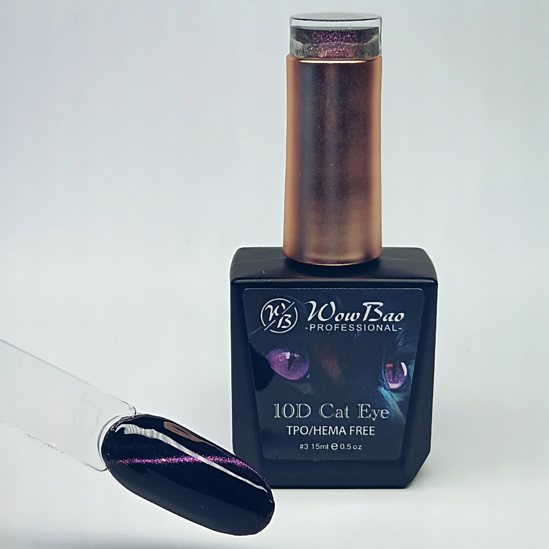 WowBao Nails 10D Cat Eye 03 - TPO / Hema-Free Gel Polish 15ml