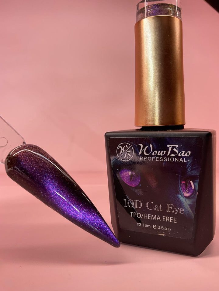 WowBao Nails 10D Cat Eye 03 - TPO / Hema-Free Gel Polish 15ml