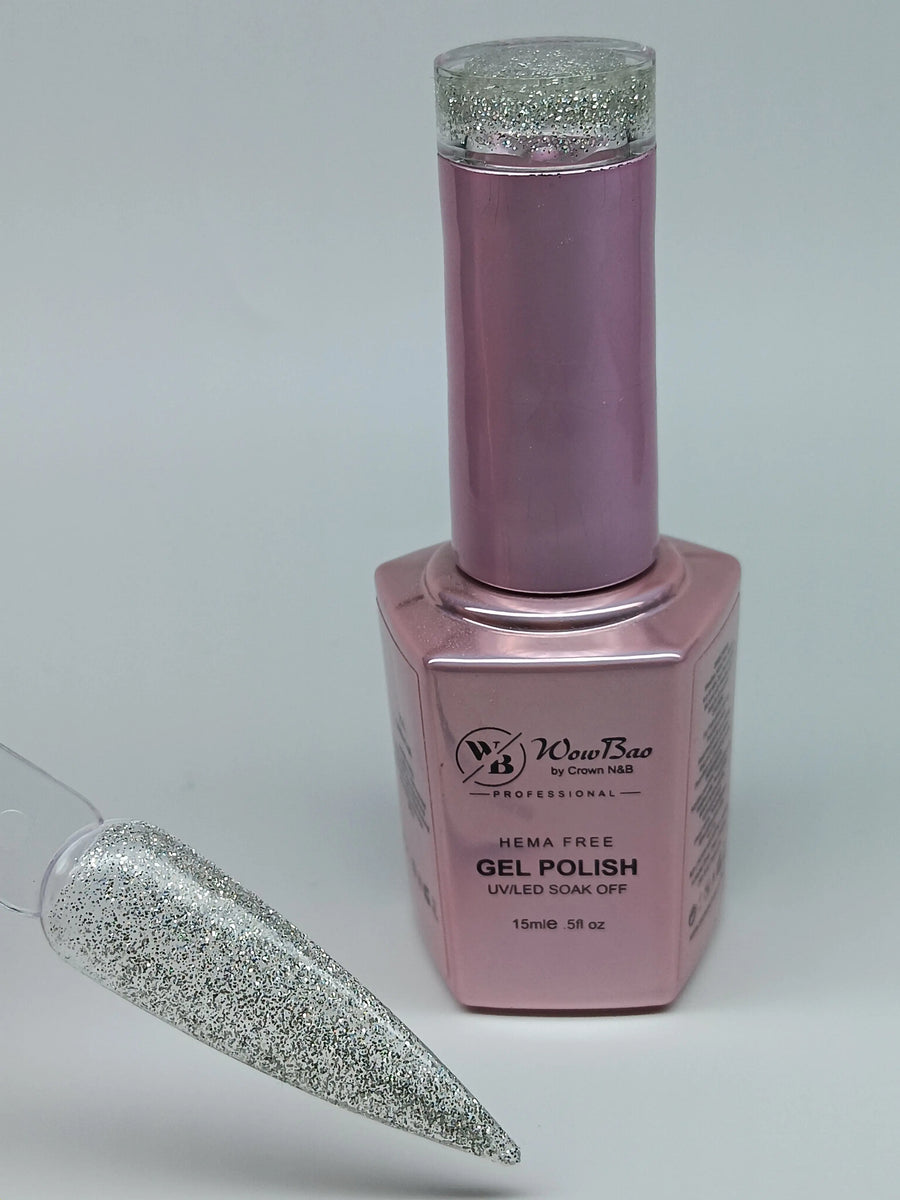 WowBao Nails 220 Glitterball, Hema-Free Gel Polish 15ml