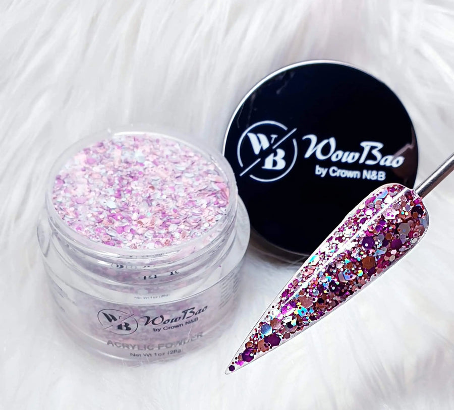 WowBao Nails 527 Confetti 1oz/28g Wowbao Acrylic Powder