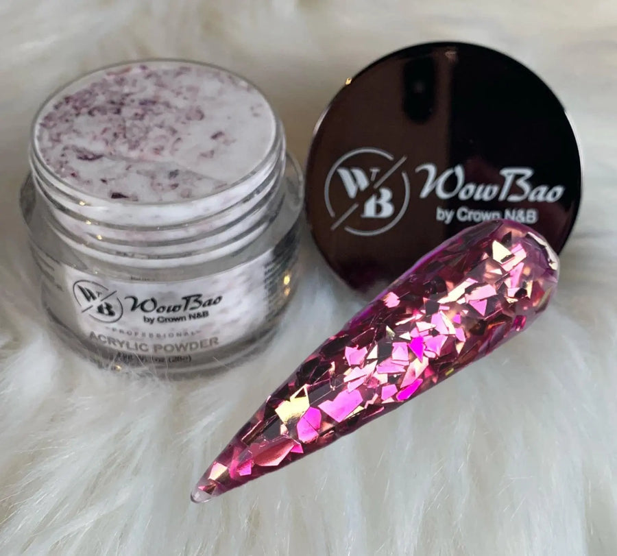 WowBao Nails 557 Sparkling Fushia 1oz/28g wowbao acrylic powder