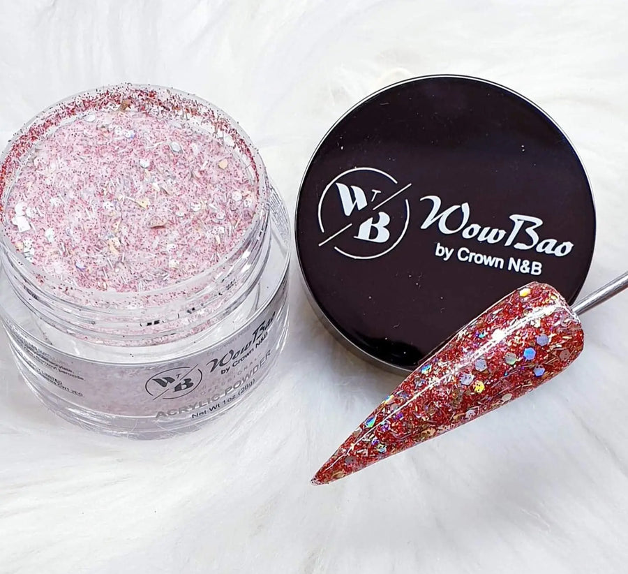 WowBao Nails 630 Firecracker 1oz/28g wowbao acrylic powder