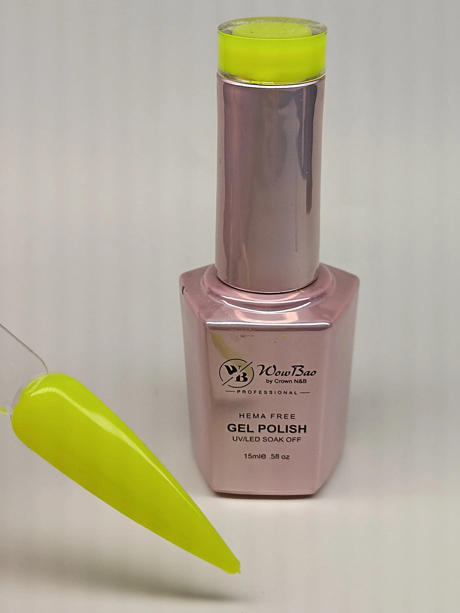 WowBao Nails 96 Lemon, Hema-Free Gel Polish 15ml