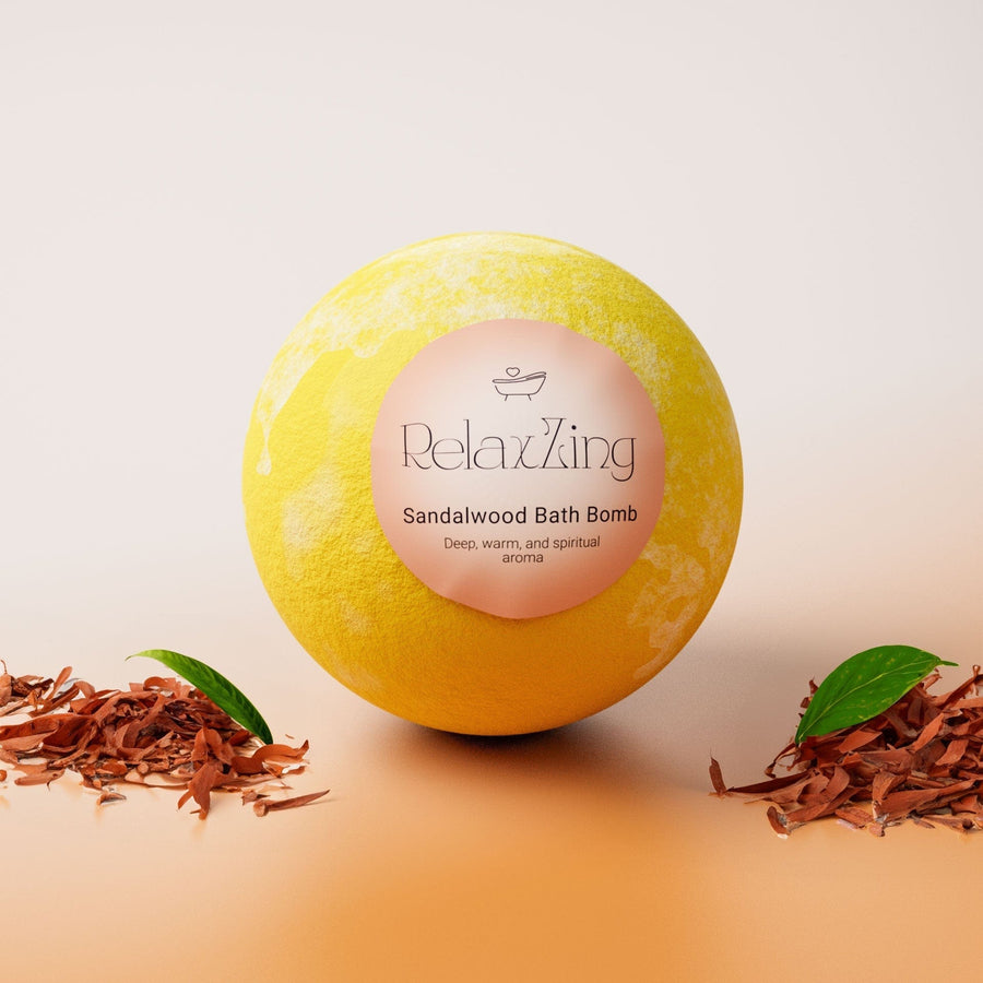 Relax Zing Amber Aura-Sandalwood Bathbomb