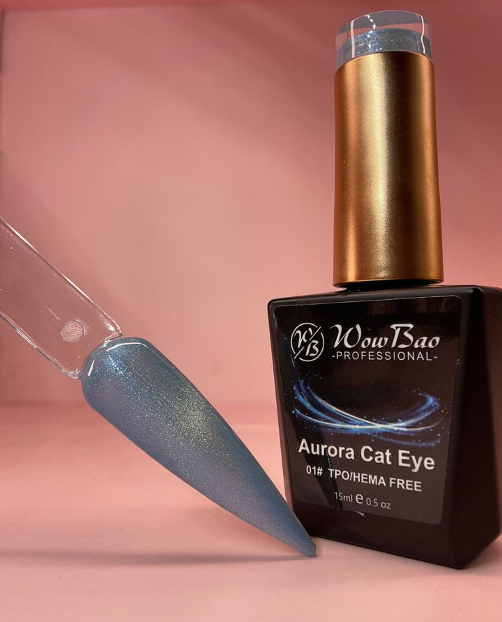 WowBao Nails Aurora Cat Eye 01 - TPO / Hema-Free Gel Polish 15ml