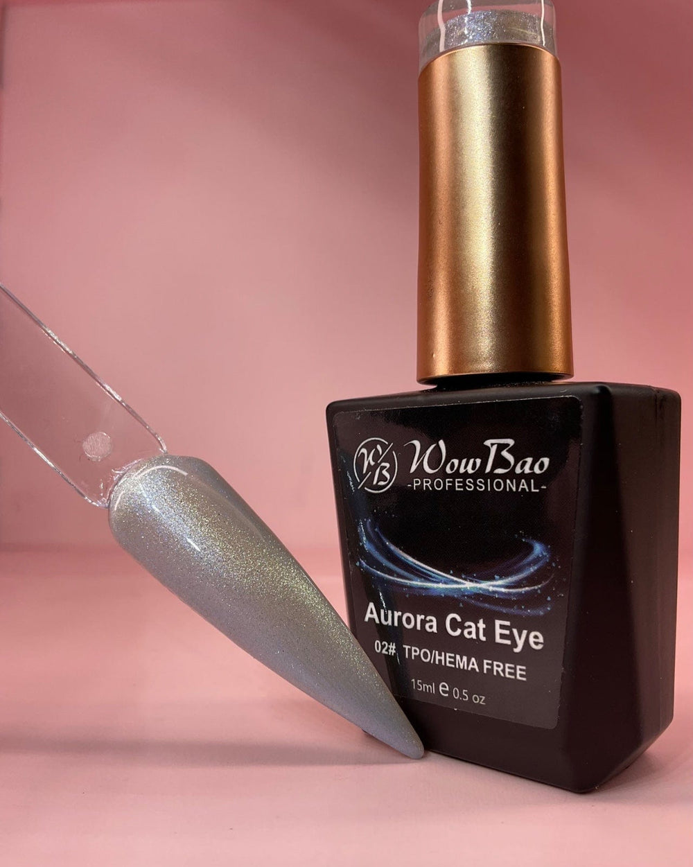 WowBao Nails Aurora Cat Eye 02 - TPO / Hema-Free Gel Polish 15ml