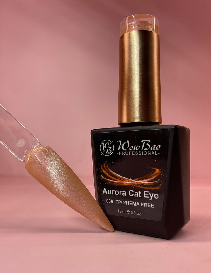 WowBao Nails Aurora Cat Eye 03 - TPO / Hema-Free Gel Polish 15ml