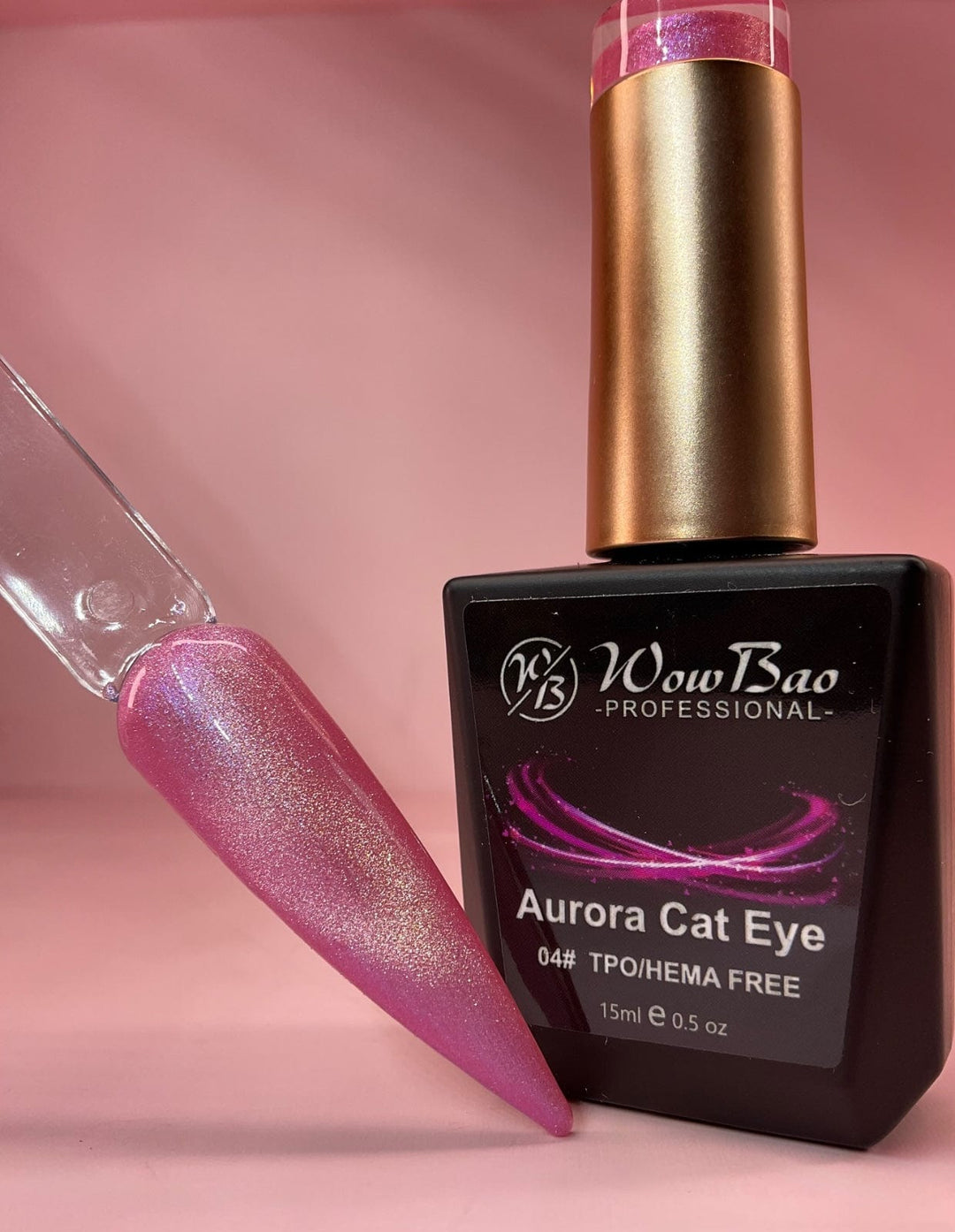 WowBao Nails Aurora Cat Eye 04 - TPO / Hema-Free Gel Polish 15ml