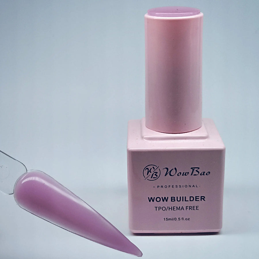 WowBao Nails BIB10 TPO/Hema Free Lilac Dream WOW brush on Builder in a bottle