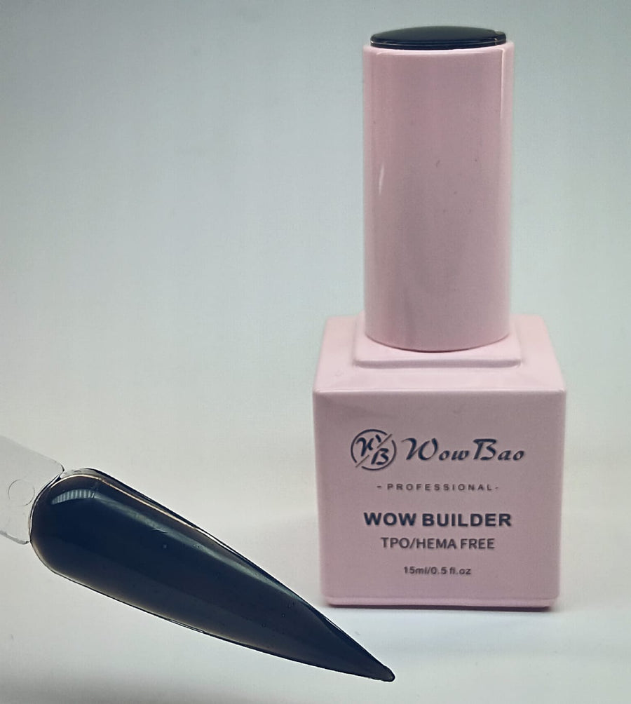 WowBao Nails BIB11 TPO/Hema Free Black WOW brush on Builder in a bottle