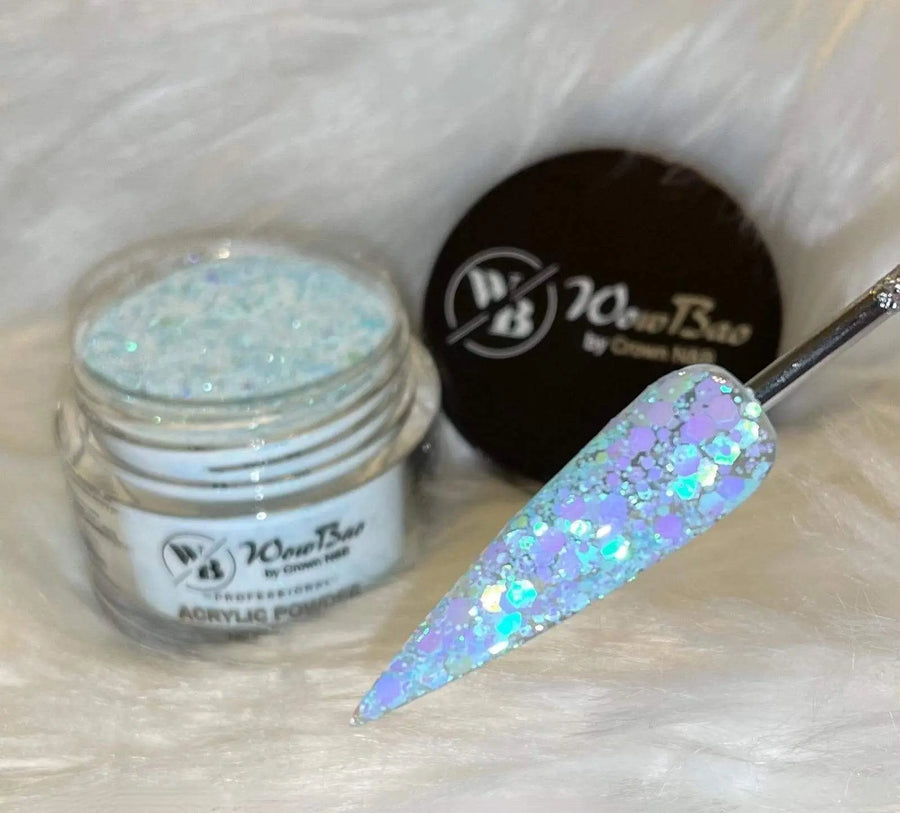 WowBao Nails Blue Opals 538 1oz/28g Wowbao Acrylic Powder