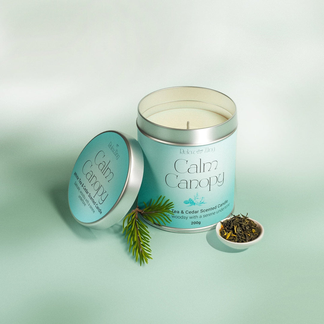 Relax Zing Calm Canopy - White Tea & Cedar Candle