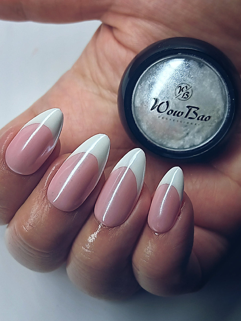 WowBao Nails Clear Crystal plating Chrome powder