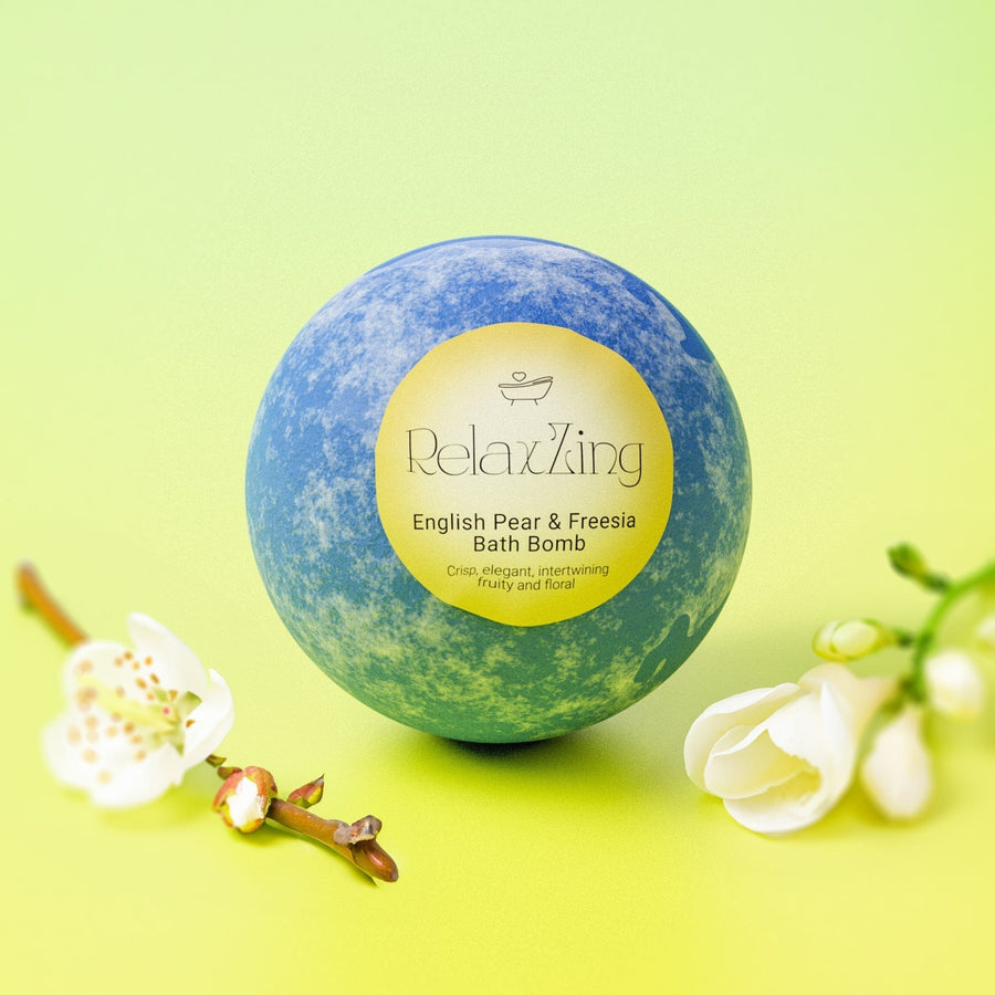 Relax Zing Delicate Duo-English Pear & Freesia bathbomb