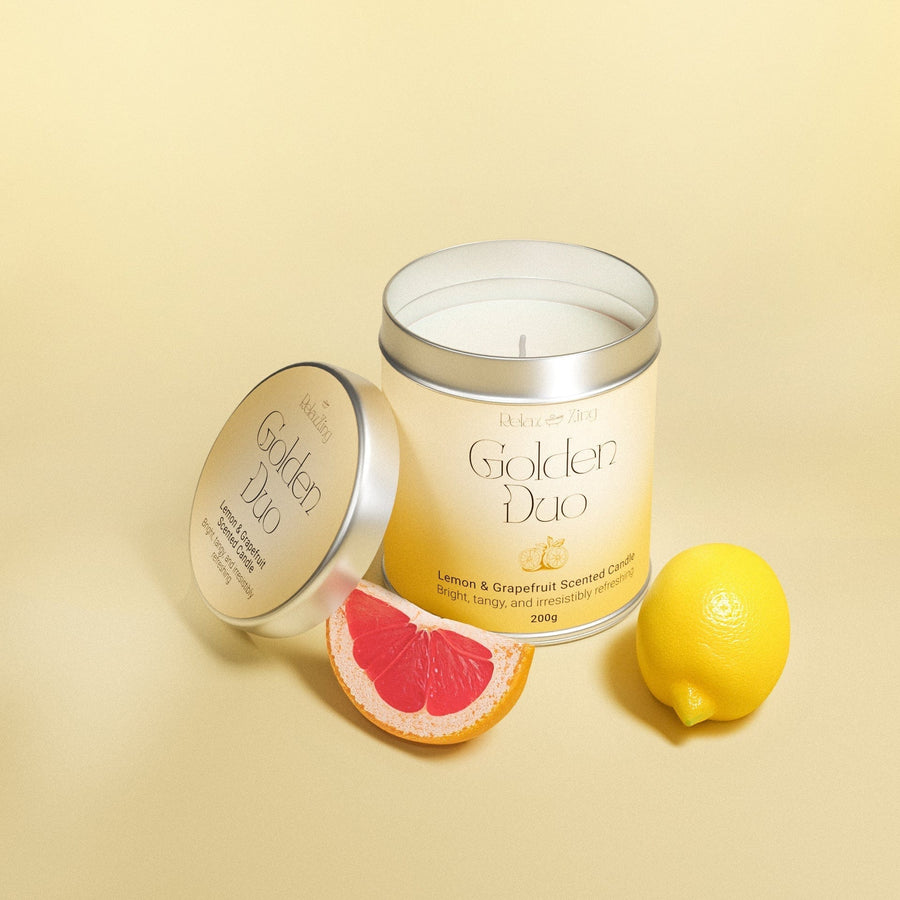 Relax Zing Duo - Lemon & Grapefruit candle