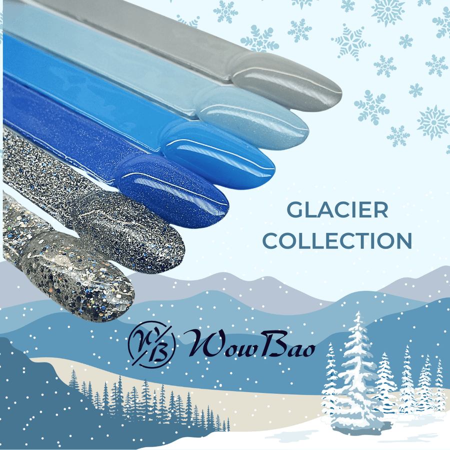 WowBao Nails Glacier Winter COLLECTION - set of 6 hema free Gel Polish