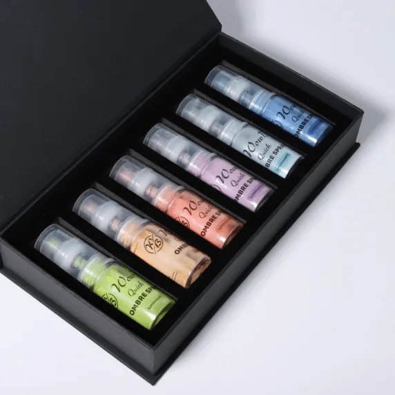 WowBao Nails Glow in the dark, Halloween limited edition set of 6 Quick Ombre Sprays