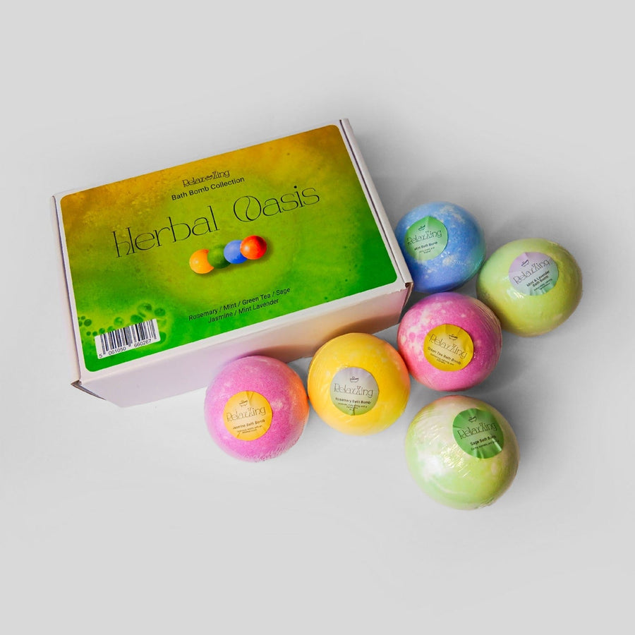 Relax Zing Herbal Oasis - Bath Bomb Bundle