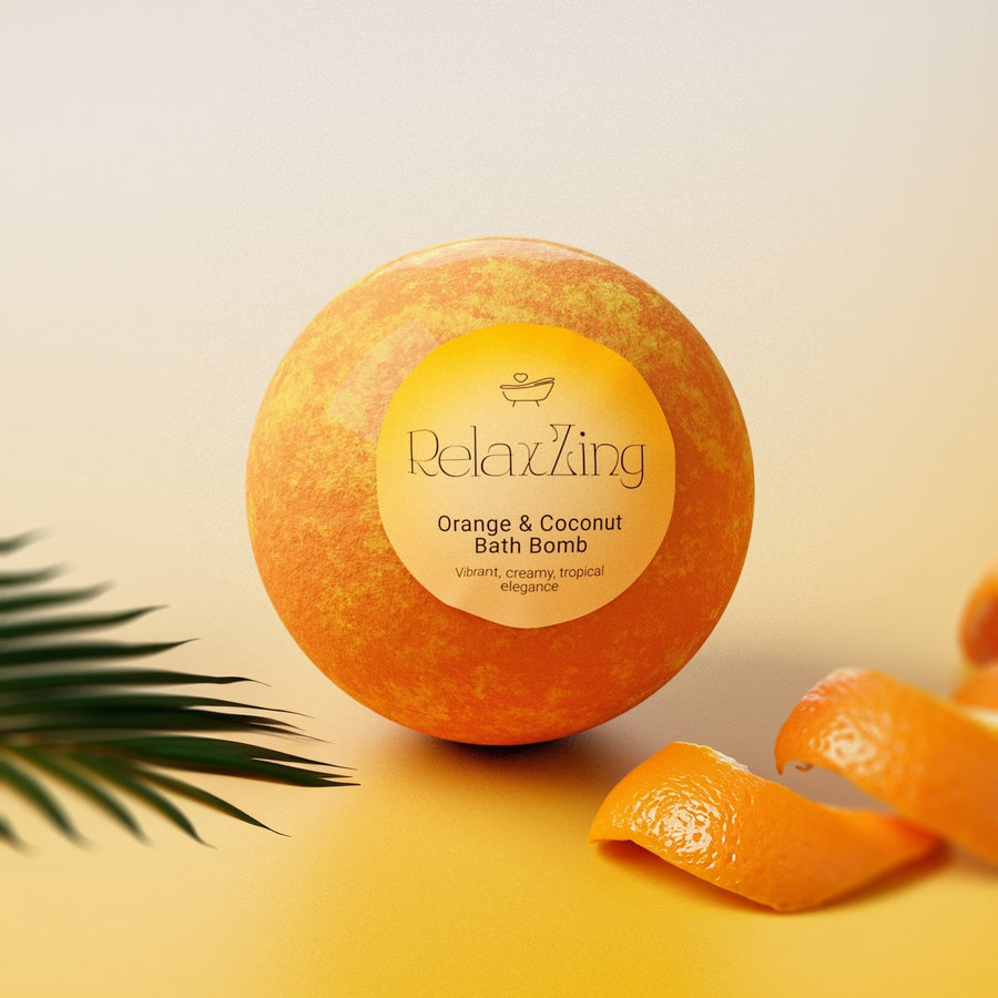 Relax Zing Island Infusion-Orange & Coconut Bathbomb