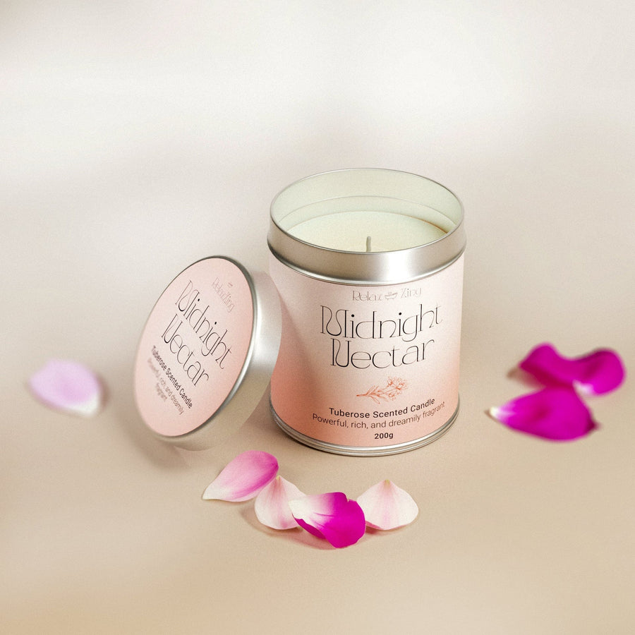 Relax Zing Midnight Nector - Tuberose Candle