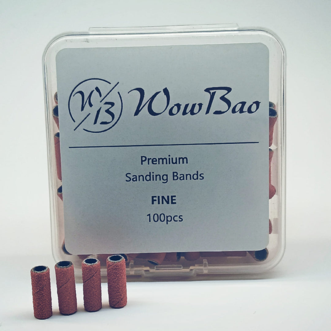 WowBao Nails FINE #240 Mini Sanding Bands (box of 100pcs)