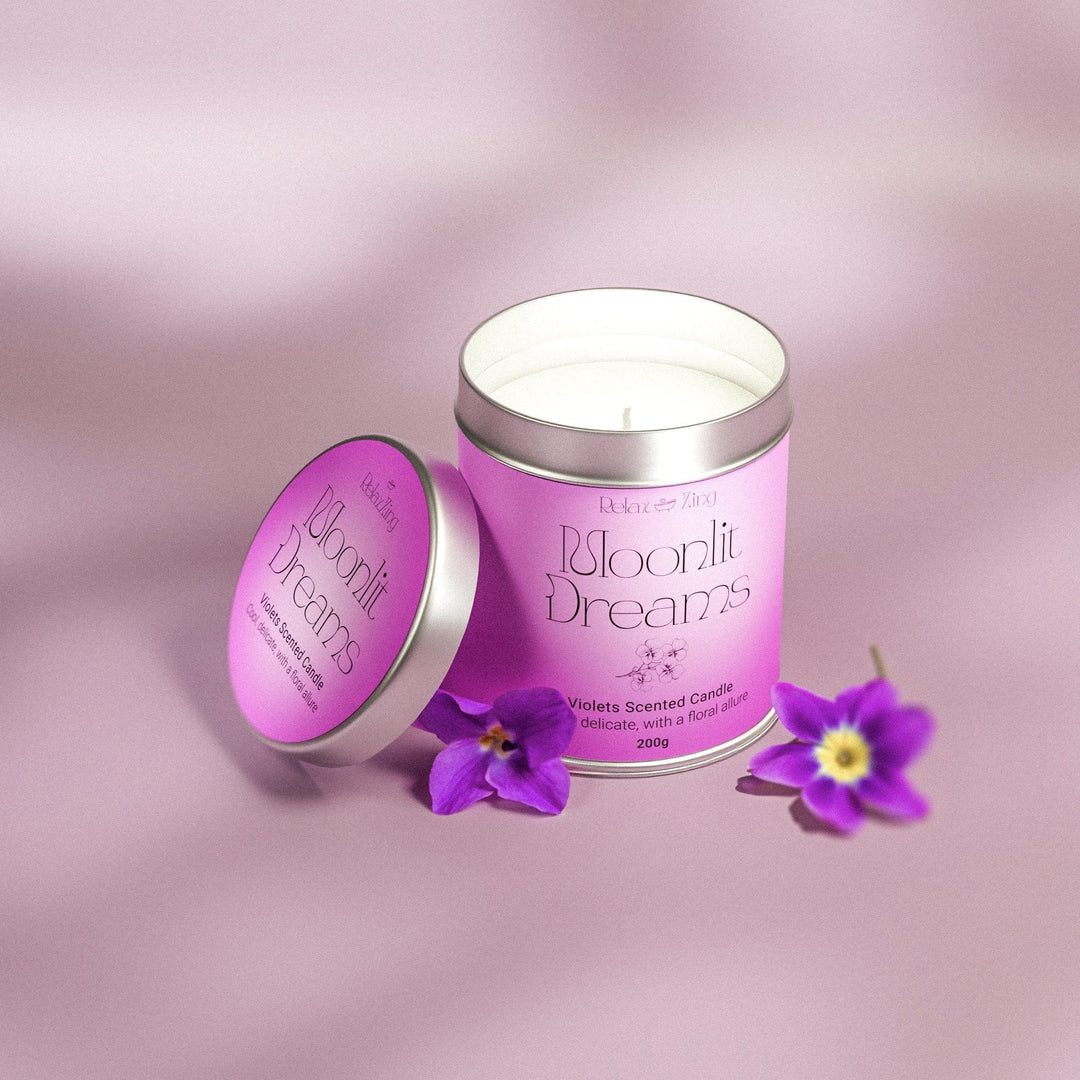 Relax Zing Moonlit Dreams - Violet Candle