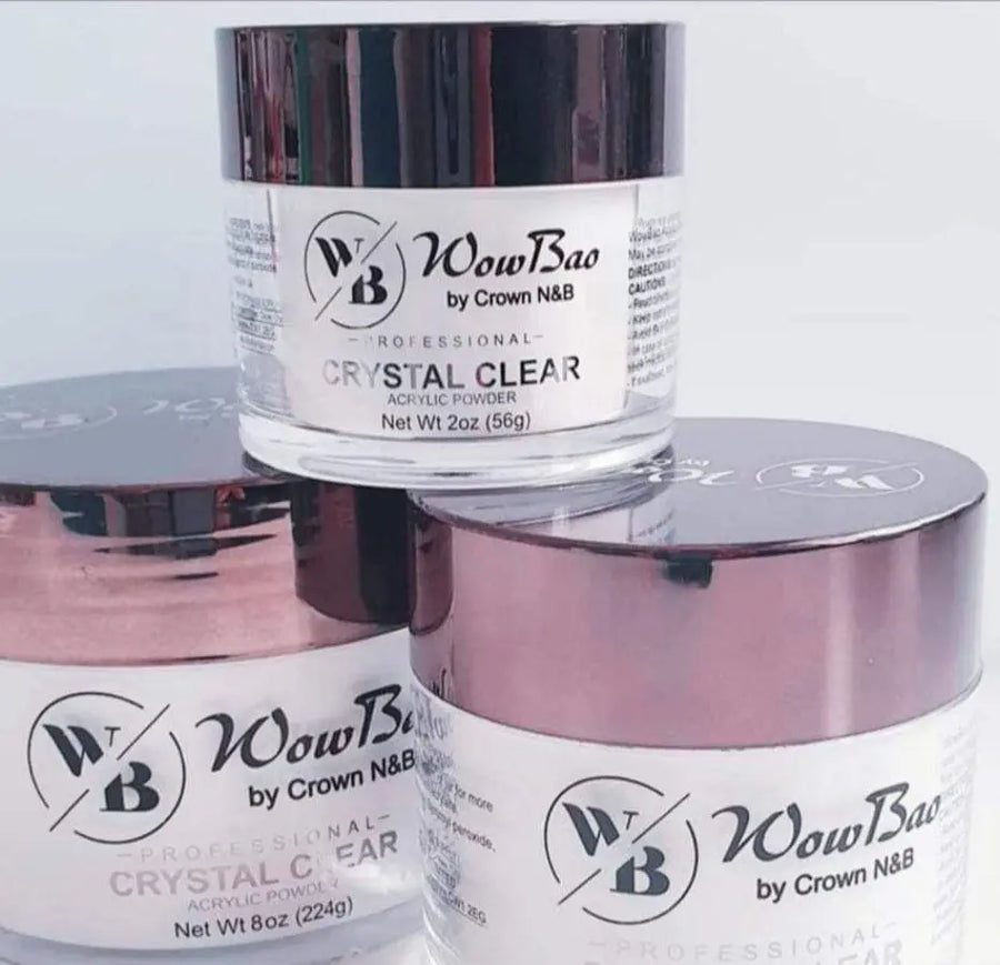 Wow Bao Nails New Crystal Clear WowBao Acrylic Powder