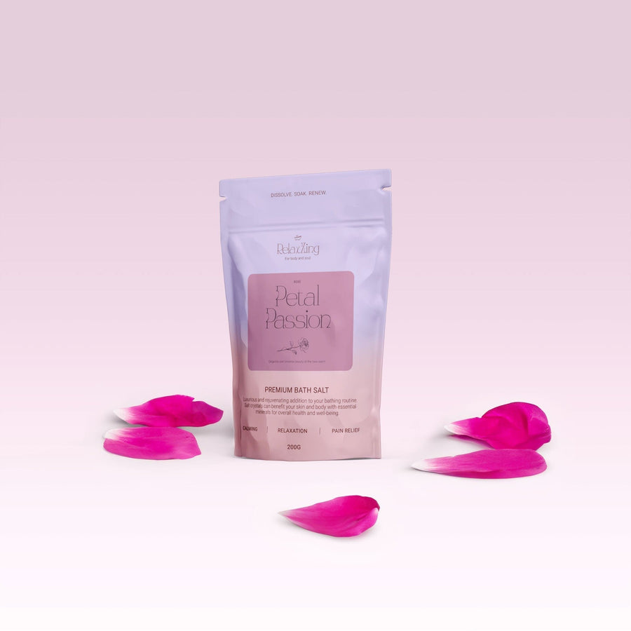 Relax Zing Small Petal Passion Rose - Premium Bath Salt