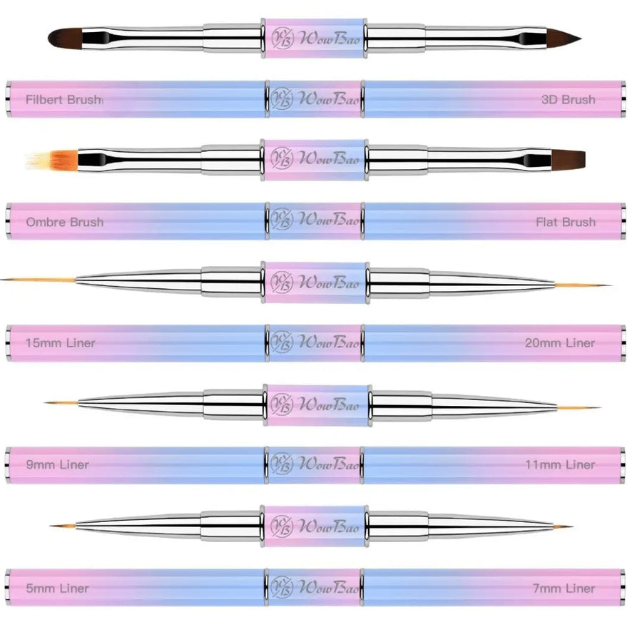 Wow Bao Nails Set of 5 Double Ended Nail art brushes