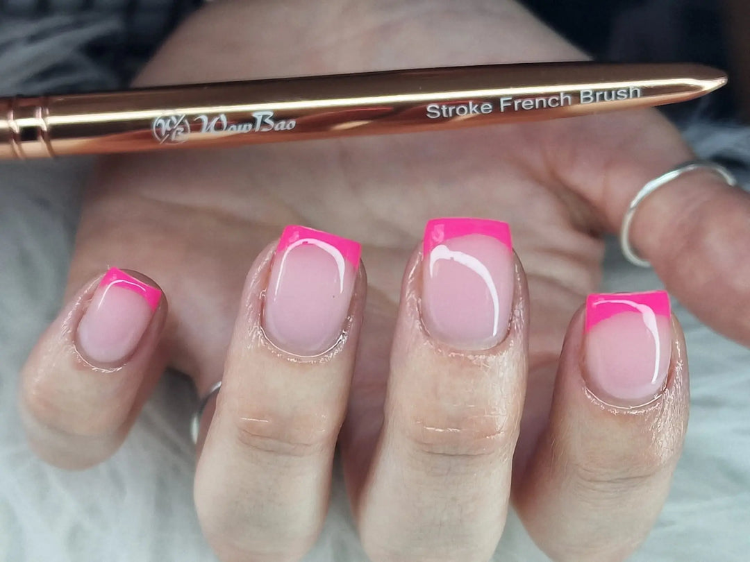 Wow Bao Nails Stroke French brush (Rose Gold)